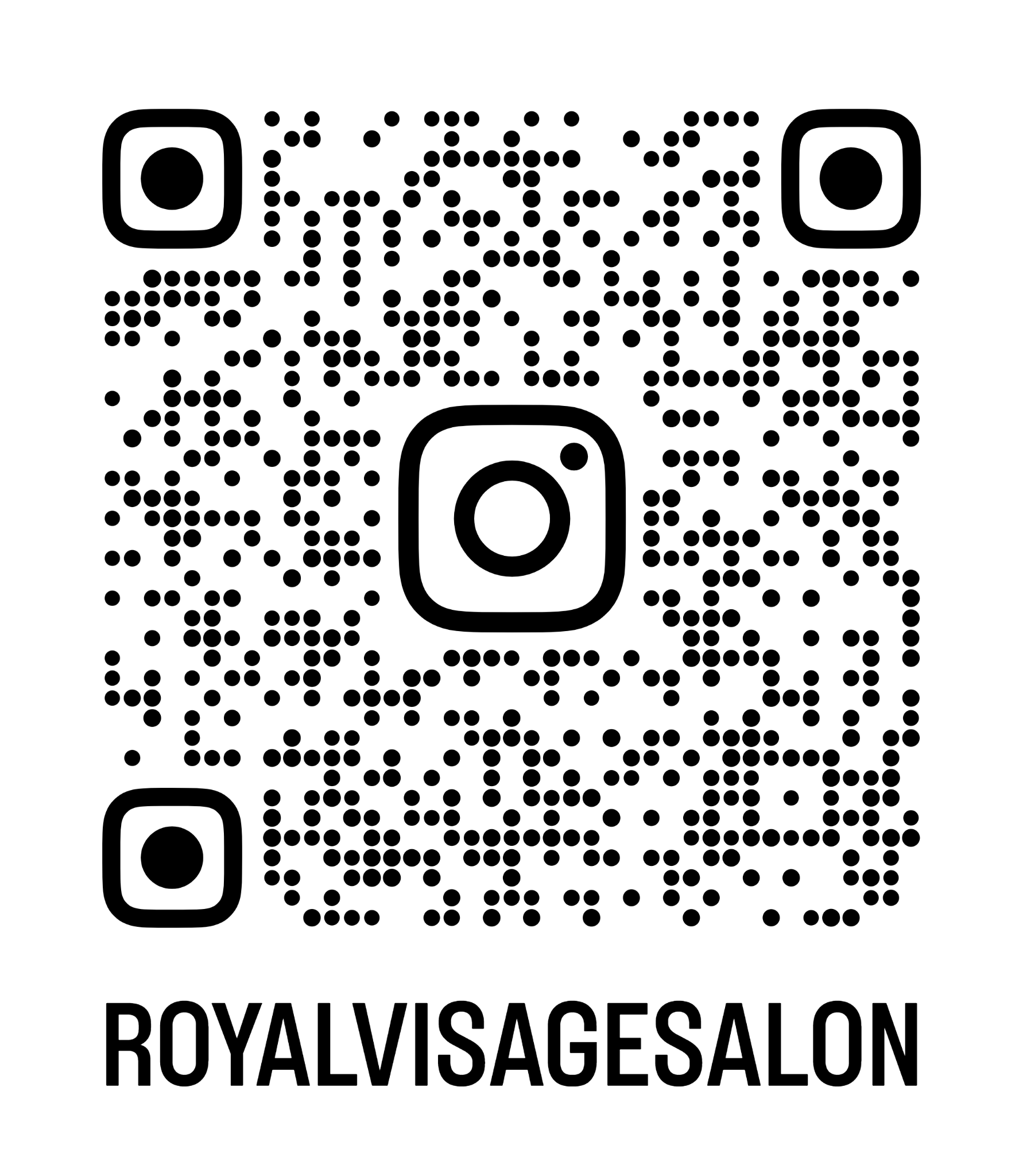 QR kód Instagramu Royal Visage Salon